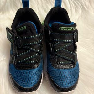 Skechers Kids' Black and Blue Sneakers